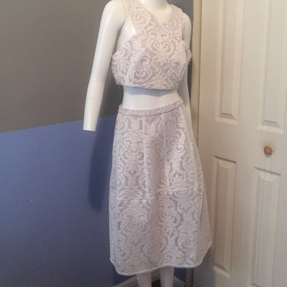 BCBG top and skirt